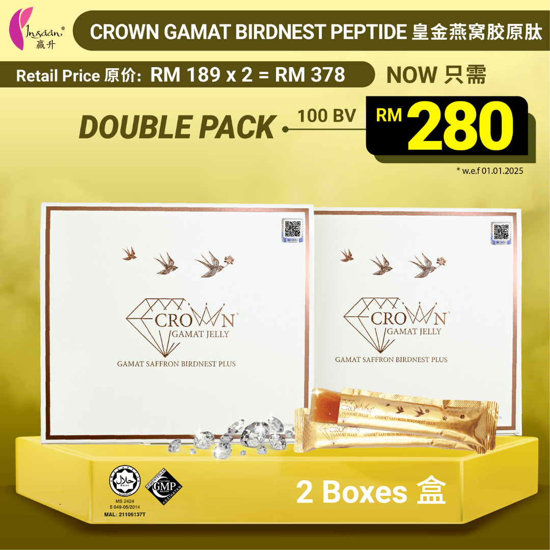 2025 Crown Gamat Birdnest Peptide Double Pack ENCN Compressed